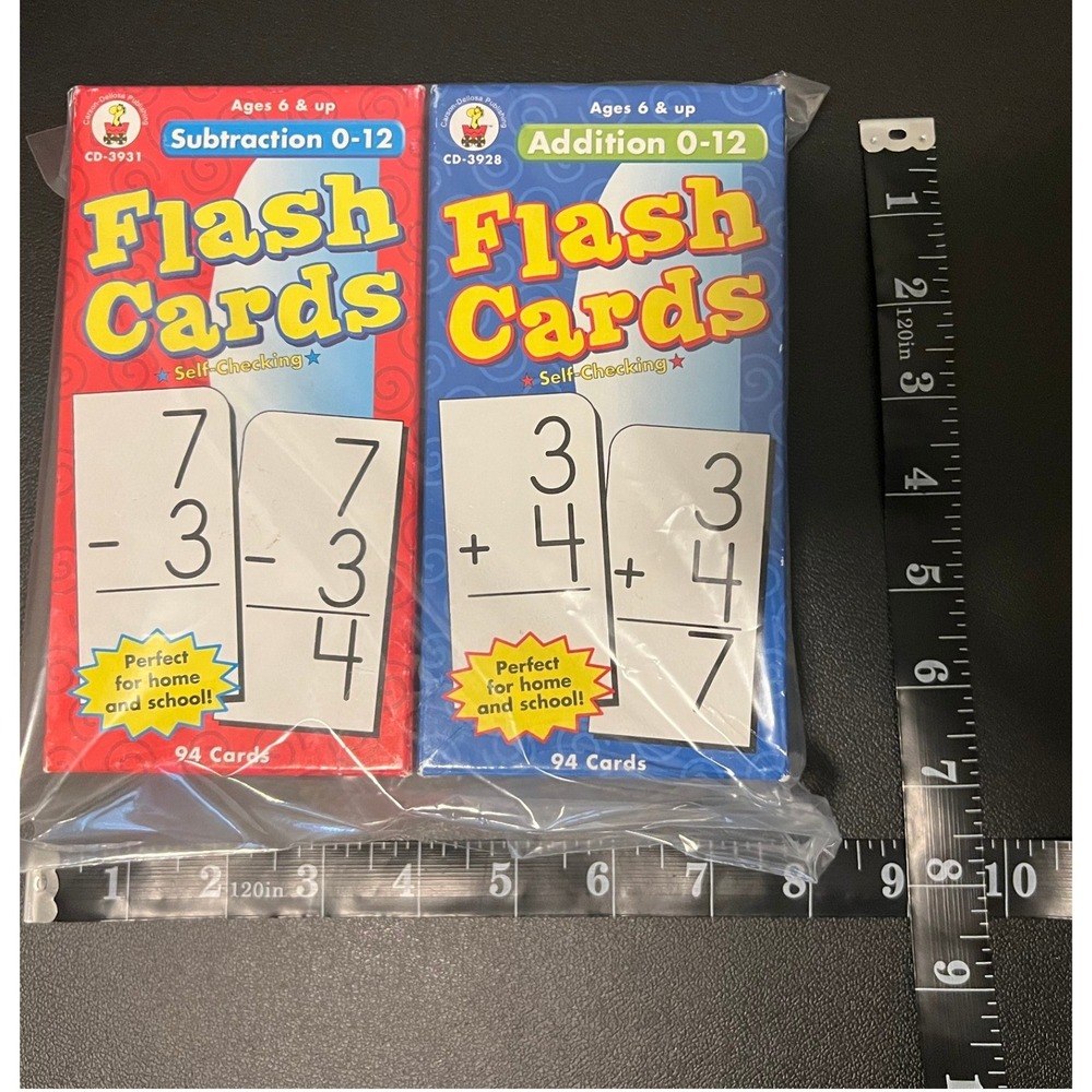 Flash Cards Kids OS Multi Excellent Math Addition Subtraction Set - Picture 6 of 8